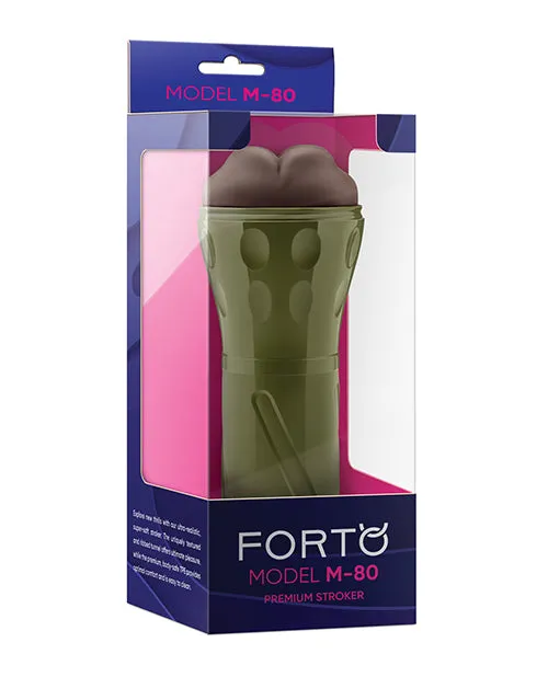 Forto Model M80 HardSide Mouth Masturbator Dark Forto Male Sex Toys