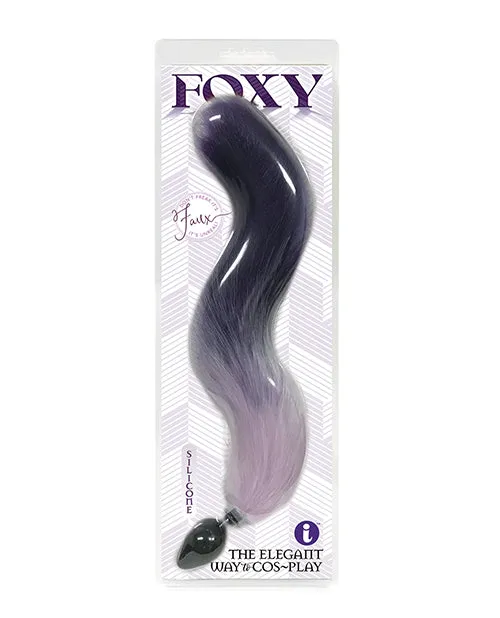 Foxy Silicone Fox Tail Butt Plug Purple Foxy Anal Foxy Silicone Fox Tail Butt Plug Purple Foxy Anal