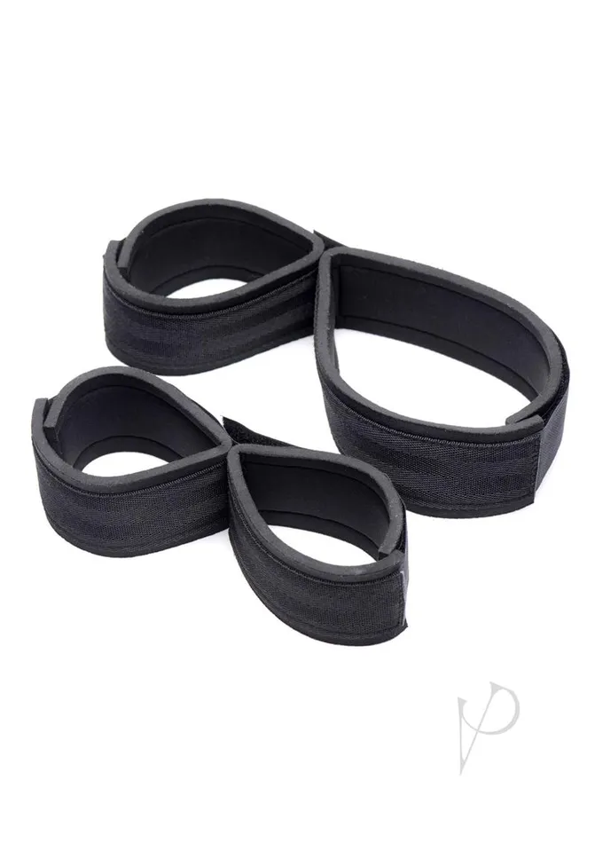 Frisky Anal Frisky Two Timer Double Leg and Arm Restraints Black