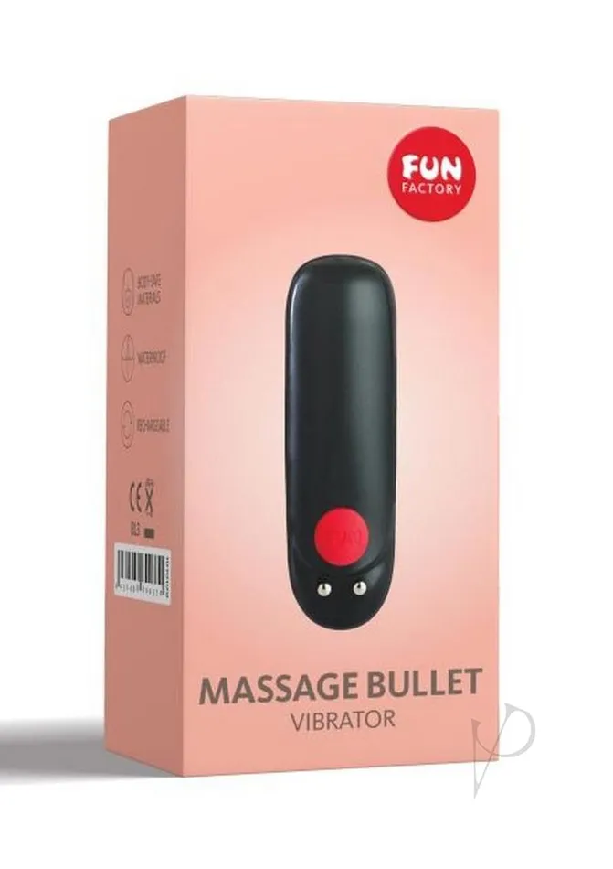 Fun Factory Massage Bullet Vibrator Rechargeable Bullet Black Female Sex Toys Fun Factory Massage Bullet Vibrator Rechargeable Bullet Black Female Sex Toys