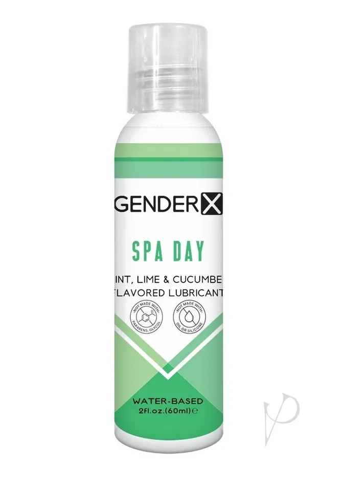 Gender X Gender x Spa Day Water Based Flavored Lubricant 2oz Mint Anal