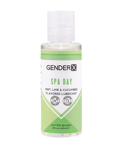 Gender X Gender x Spa Day Water Based Flavored Lubricant 2oz Mint Anal
