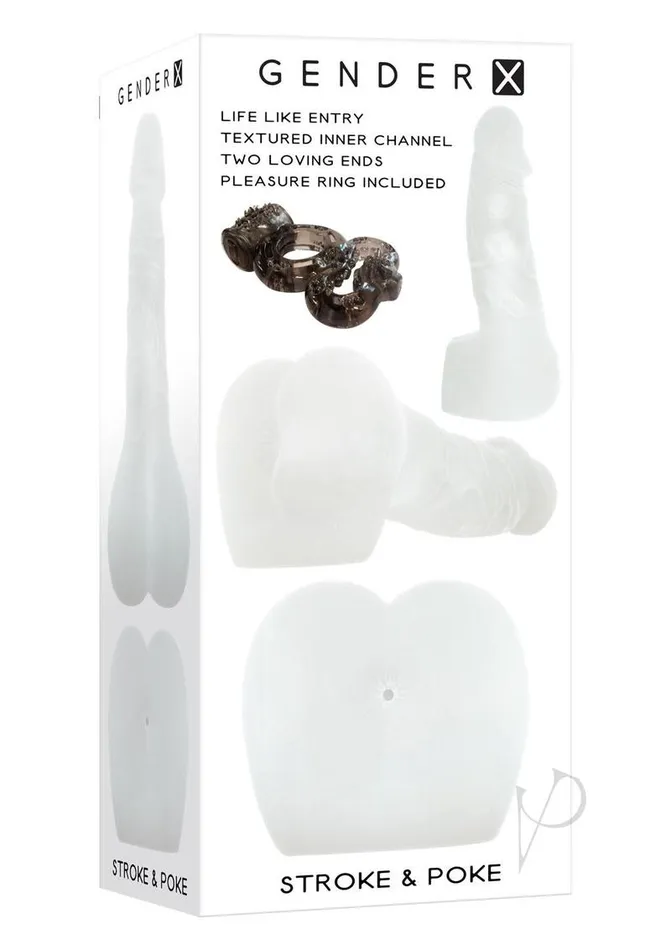 Gender X Stroke and Poke Vibrating Masturbator Clear Gender X Male Sex Toys Gender X Stroke and Poke Vibrating Masturbator Clear Gender X Male Sex Toys
