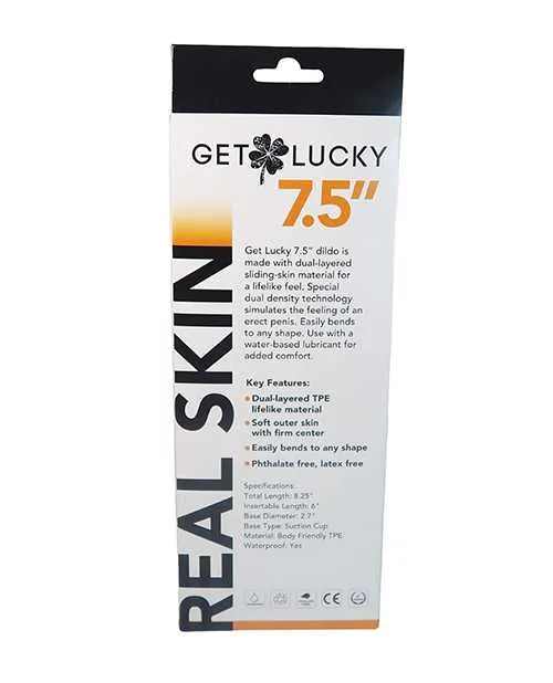 Get Lucky Dildos Get Lucky 75 Real Skin Series Flesh