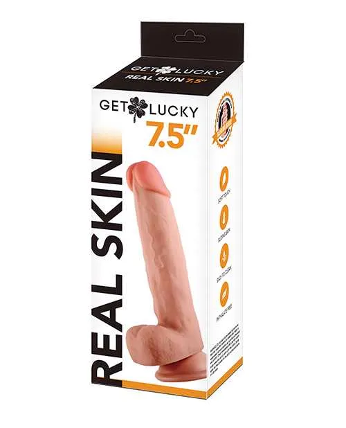 Get Lucky Dildos Get Lucky 75 Real Skin Series Flesh Get Lucky Dildos Get Lucky 75 Real Skin Series Flesh