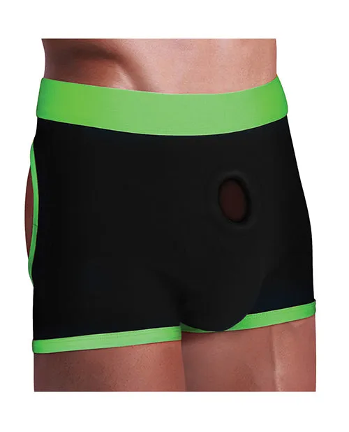 Get Lucky Strap On Boxers ML BlackGreen Get Lucky Female Sex Toys