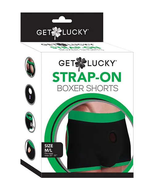 Get Lucky Strap On Boxers ML BlackGreen Get Lucky Female Sex Toys Get Lucky Strap On Boxers ML BlackGreen Get Lucky Female Sex Toys