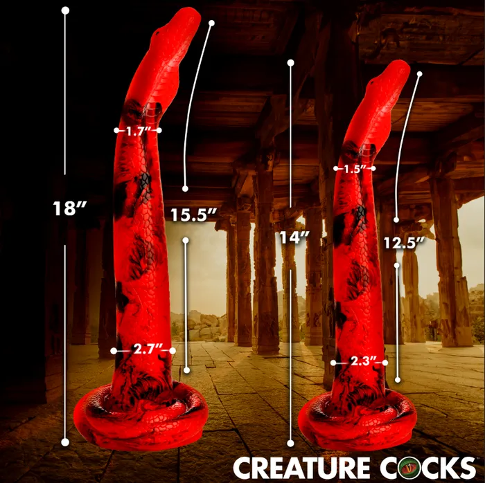 Giant King Cobra Silicone Dildo Creature Cocks Dildos