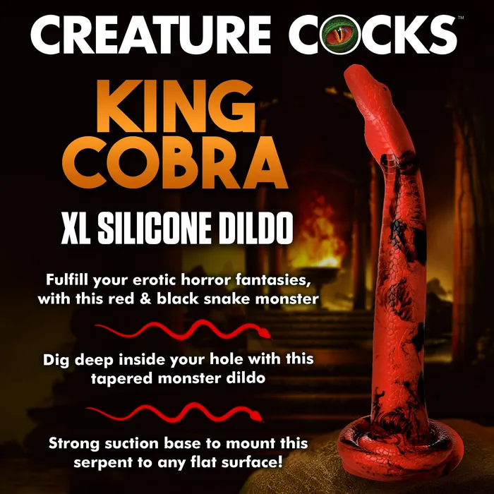 Giant King Cobra Silicone Dildo Creature Cocks Dildos