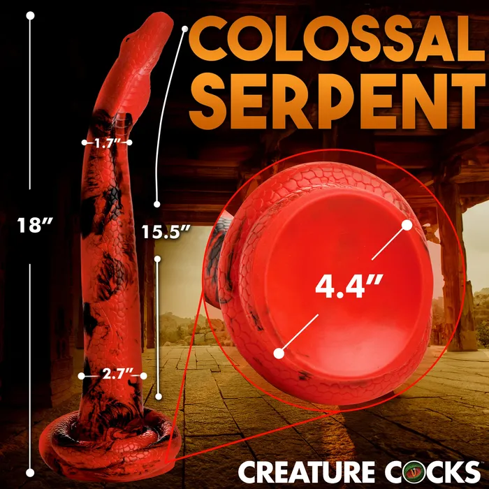 Giant King Cobra Silicone Dildo Creature Cocks Dildos