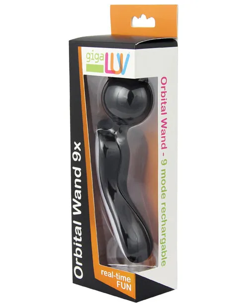 GigaLuv Orbital Wand 9x 9 Functions Black Gigaluv Vibrators GigaLuv Orbital Wand 9x 9 Functions Black Gigaluv Vibrators