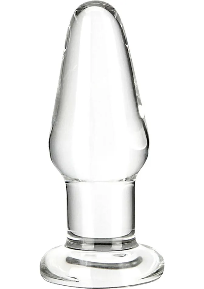 Glas Glass Butt Plug 35in Clear Glas Anal