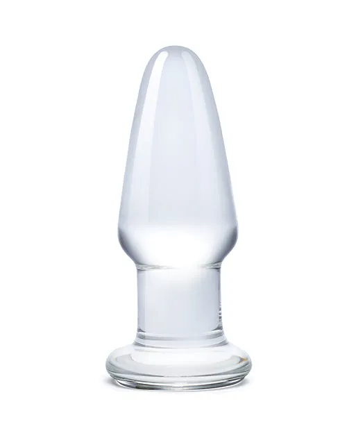 Glas Glass Butt Plug 35in Clear Glas Anal