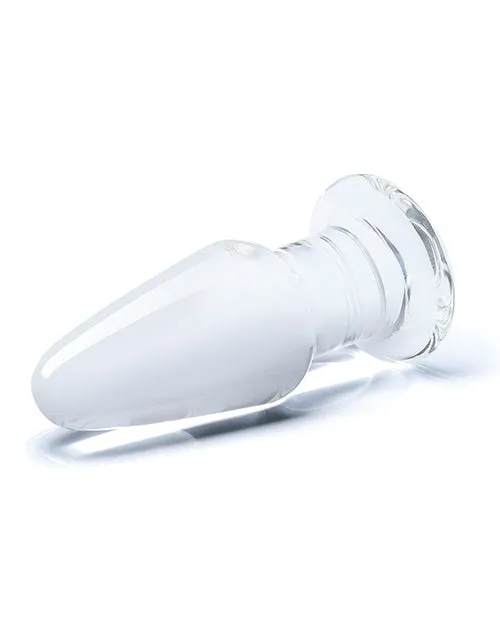 Glas Glass Butt Plug 35in Clear Glas Anal