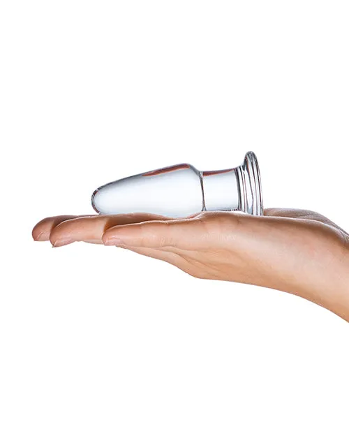 Glas Glass Butt Plug 35in Clear Glas Anal
