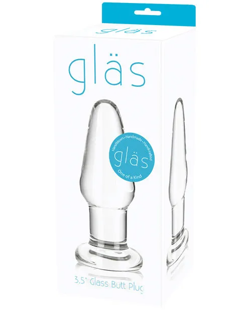 Glas Glass Butt Plug 35in Clear Glas Anal