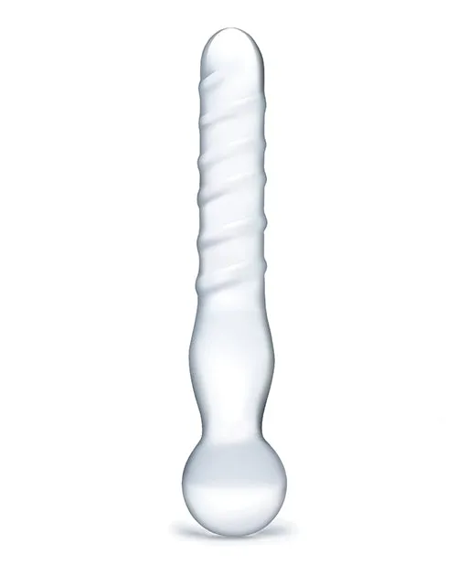 Glas Joystick Textured Glass Dildo Clear Dildos Glas Joystick Textured Glass Dildo Clear Dildos