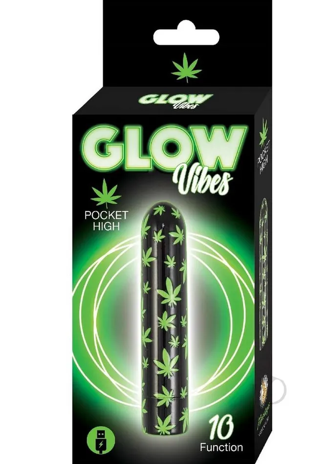 Glow Vibes Pocket High Rechargeable GlowinTheDark Bullet BlackGreen Glow Vibes Female Sex Toys Glow Vibes Pocket High Rechargeable GlowinTheDark Bullet BlackGreen Glow Vibes Female Sex Toys
