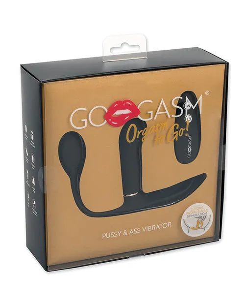 Gogasm Vibrators GoGasm Pussy Ass Vibrator Black
