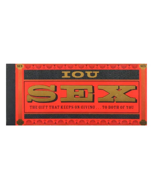 Hachette Book Group Couples IOU Sex Checks Coupon Book