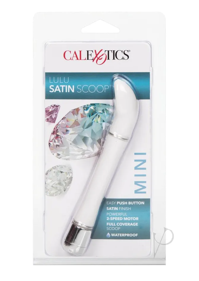 Hard Vibes Female Sex Toys Lulu Satin Scoop Vibrator White