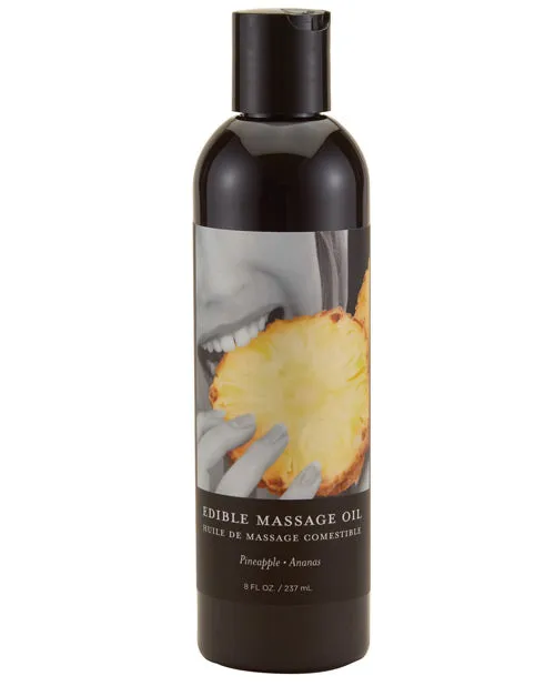Hemp Seed Body Care Couples Earthly Body Hemp Seed Edible Massage Oil Pineapple 8oz