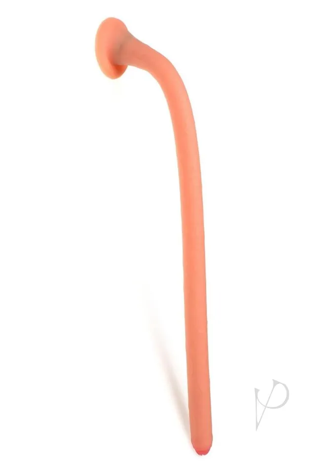 Hosed Dildos Hose Slim Silicone Enema 19in Vanilla
