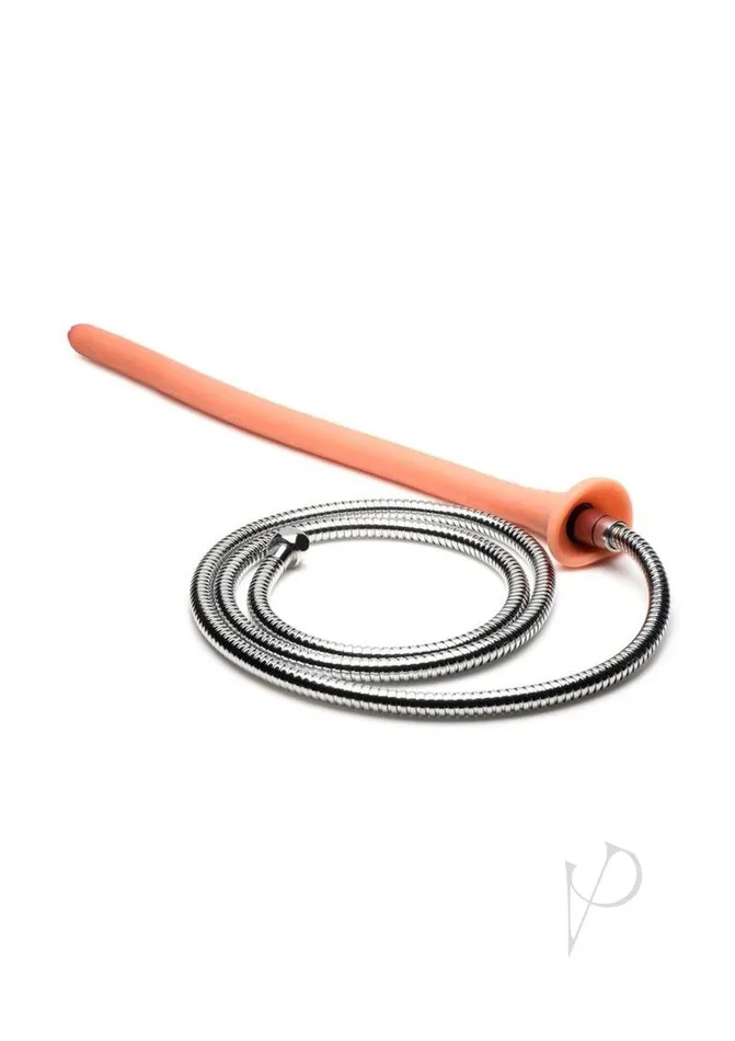 Hosed Dildos Hose Slim Silicone Enema 19in Vanilla