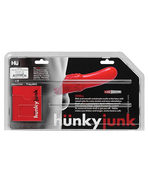 Hunkyjunk Male Sex Toys Hunkyjunk Swell Silicone Cocksheath Penis Extender 825in Clear