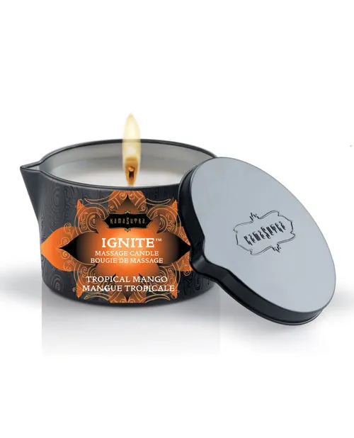 Ignite Massage Candle Couples Kama Sutra Ignite Massage Candle Tropical Mango 6oz
