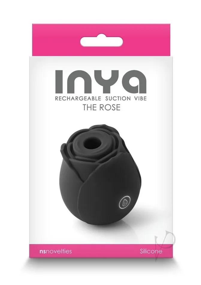 Inya Female Sex Toys Inya The Rose Silicone Rechargeable Clitoral Stimulator Black Inya Female Sex Toys Inya The Rose Silicone Rechargeable Clitoral Stimulator Black