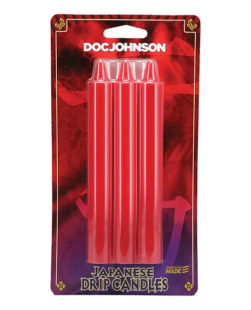 Japanese Bondage Vibrators Doc Johnson Japanese Drip Candles 3 Pack Red Japanese Bondage Vibrators Doc Johnson Japanese Drip Candles 3 Pack Red