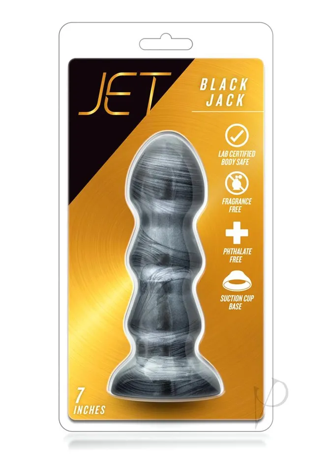 Jet Black Jack Butt Plug Carbon Metallic Black Jet Anal