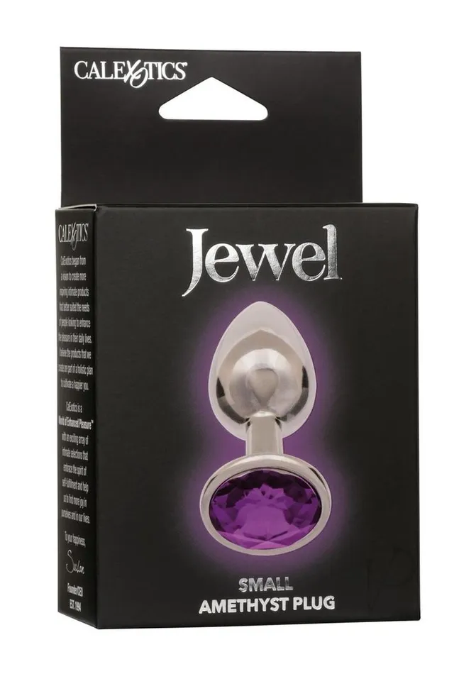 Jewel Amethyst Aluminum Anal Plug Small Purple Jewel Anal
