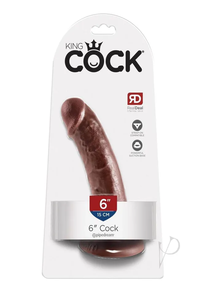 King Cock King Cock Dildo 6in Chocolate Dildos