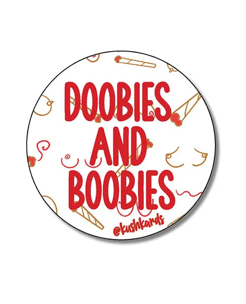 Kush Kards Male Sex Toys Doobies and Boobies Sticker Pack of 3