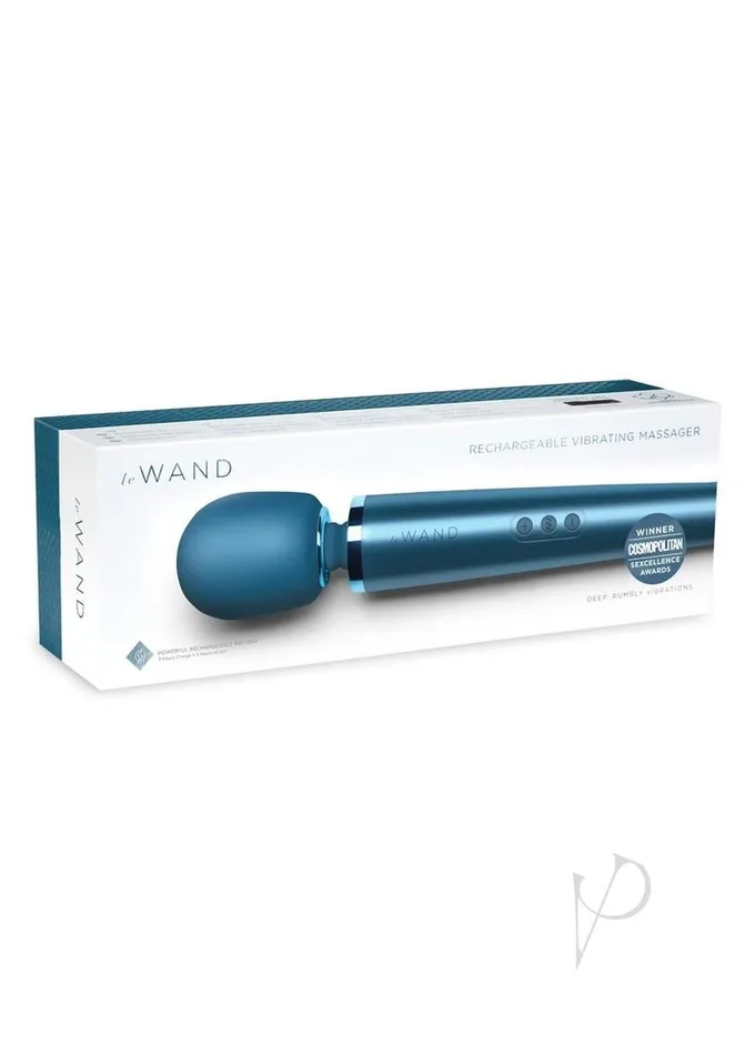 Le Wand Vibrators Le Wand Rechargeable Silicone Massager Pacific Blue