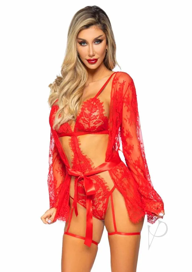 Leg Avenue Male Sex Toys Leg Avenue Eyelash Lace Garter Teddy with GString Back and Adjustable Straps Lace Robe and Ribbon Tie 3 pieces Medium Red Leg Avenue Male Sex Toys Leg Avenue Eyelash Lace Garter Teddy with GString Back and Adjustable Straps Lace Robe and Ribbon Tie 3 pieces Medium Red