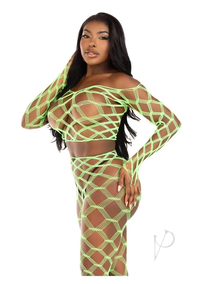 Leg Avenue Male Sex Toys Leg Avenue Hardcore Net Crop Top and Footless Tights 2 Piece OS Neon Green Leg Avenue Male Sex Toys Leg Avenue Hardcore Net Crop Top and Footless Tights 2 Piece OS Neon Green