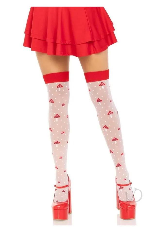 Leg Avenue Spandex Sheer Polka Dot Mushroom Thigh Highs OS WhiteRed Leg Avenue Vibrators Leg Avenue Spandex Sheer Polka Dot Mushroom Thigh Highs OS WhiteRed Leg Avenue Vibrators