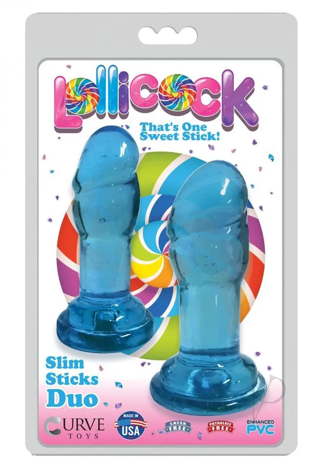 Lollicock Slim Sticks Duo Butt Plugs Berry Lollicock Anal