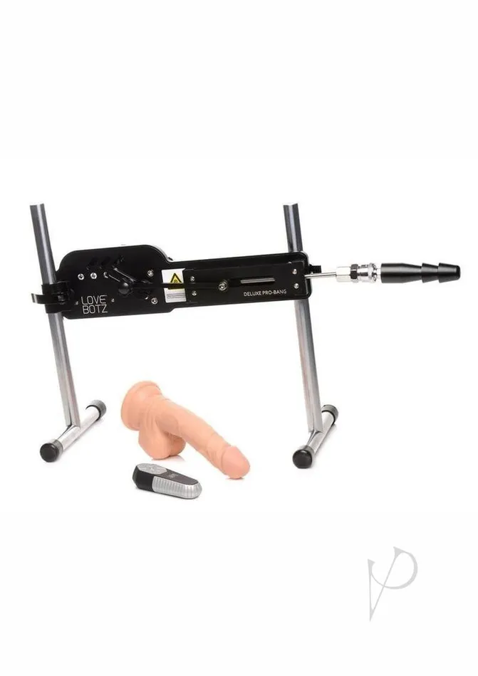 Lovebotz Female Sex Toys LoveBotz Deluxe ProBang Sex Machine with Remote Control Black