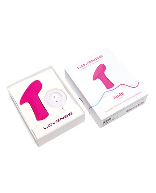 Lovense Ambi App Compatible Silicone Bullet Vibrator Pink Lovense Female Sex Toys