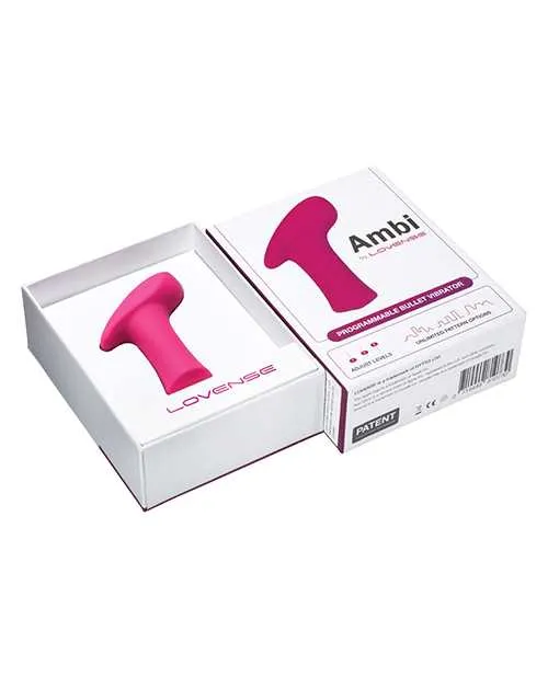 Lovense Ambi App Compatible Silicone Bullet Vibrator Pink Lovense Female Sex Toys