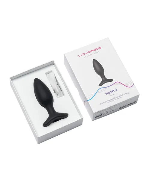 Lovense Hush 2 Rechargeable App Compatible Silicone Vibrating Anal Plug 15in Black Lovense Male Sex Toys Lovense Hush 2 Rechargeable App Compatible Silicone Vibrating Anal Plug 15in Black Lovense Male Sex Toys