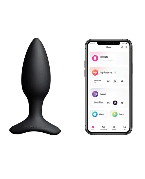 Lovense Hush 2 Rechargeable App Compatible Silicone Vibrating Anal Plug 15in Black Lovense Male Sex Toys Lovense Hush 2 Rechargeable App Compatible Silicone Vibrating Anal Plug 15in Black Lovense Male Sex Toys