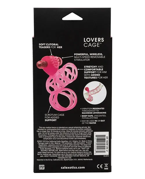Lovers Cage Penis Enhancer and Cock Ring with Bullet Pink Couples Enhancers Male Sex Toys Lovers Cage Penis Enhancer and Cock Ring with Bullet Pink Couples Enhancers Male Sex Toys