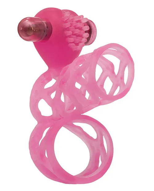 Lovers Cage Penis Enhancer and Cock Ring with Bullet Pink Couples Enhancers Male Sex Toys Lovers Cage Penis Enhancer and Cock Ring with Bullet Pink Couples Enhancers Male Sex Toys