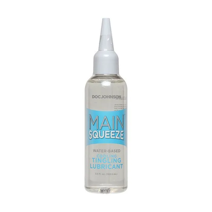 Lubricants Doc Johnson Main Squeeze CoolingTingling WaterBased Lubricant 34 oz Lubricants Doc Johnson Main Squeeze CoolingTingling WaterBased Lubricant 34 oz