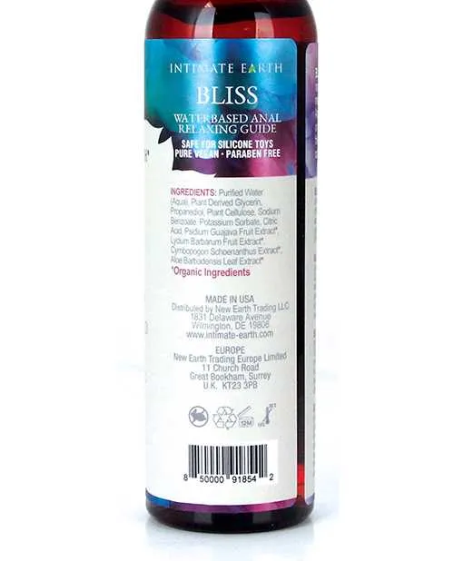 Lubricants Intimate Earth Bliss Anal Relaxing Water Based Glide Lubricant 8oz Intimate Earth Lubricants Intimate Earth Bliss Anal Relaxing Water Based Glide Lubricant 8oz Intimate Earth